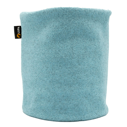Lupa Handgefertigter Unisex-Doppelschicht-Mikrofleece-Halswärmer – Halsgamaschen für Männer – Winter-Halswärmer für Frauen (Heather Aqua) - nargiss