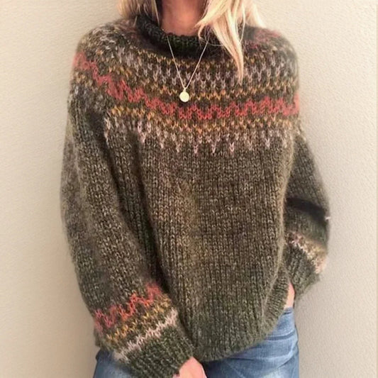 Damen 3D-Effekt Pullover – Lockerer Stil, in verschiedenen Farben, Größen S-5XL, Urban Style - nargiss