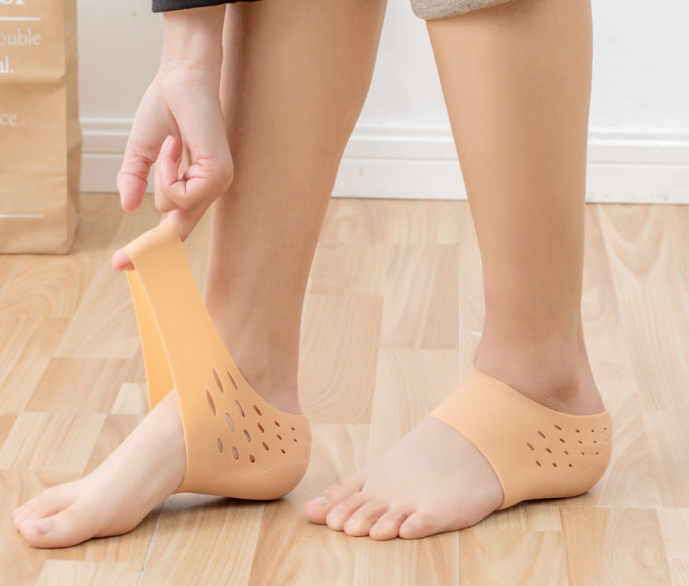 Invisible Height Increase Socks Weiß – Unsichtbare Socken mit Absatz | 0–5 cm Körpergröße gewinnen | Bequem & Atmungsaktiv
