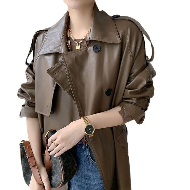 Elegante PU-Lederjacke - Britischer Stil - nargiss