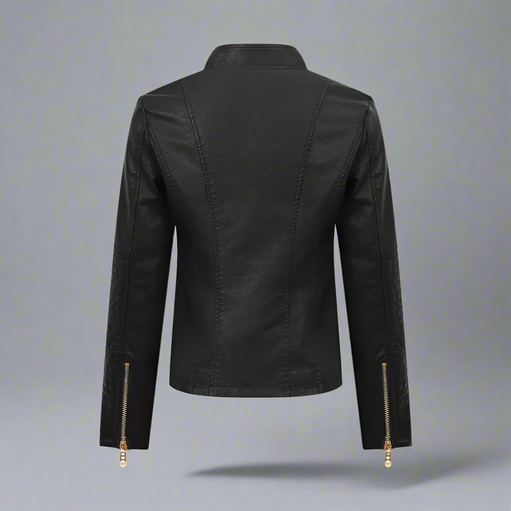 "Trendige Imitationslederjacke für Damen – Slim Fit Design in mehreren Farben" - nargiss